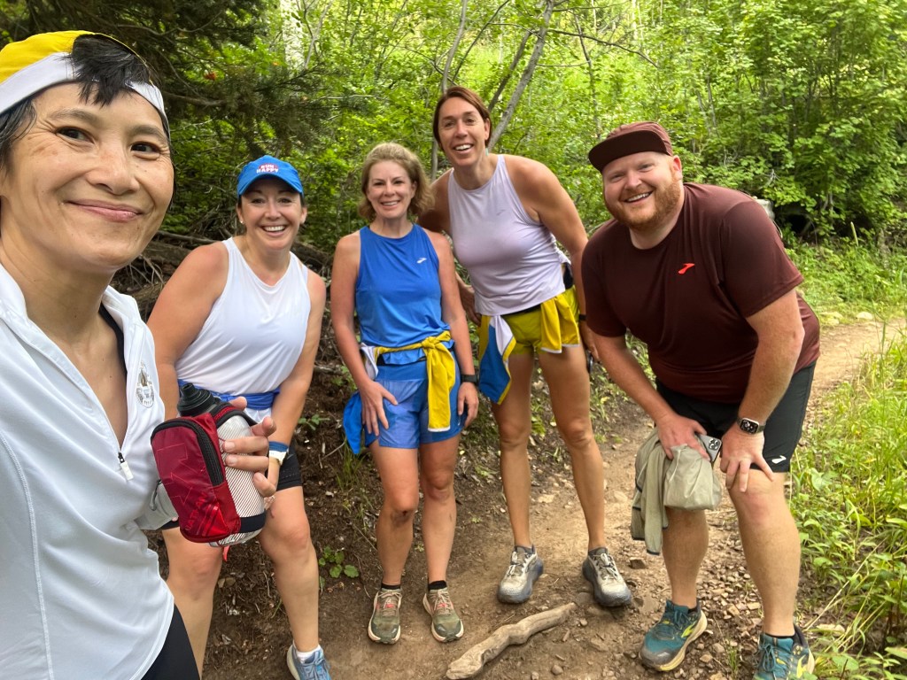 Sharing the trails with Jeffery Binney and Nikki Smith